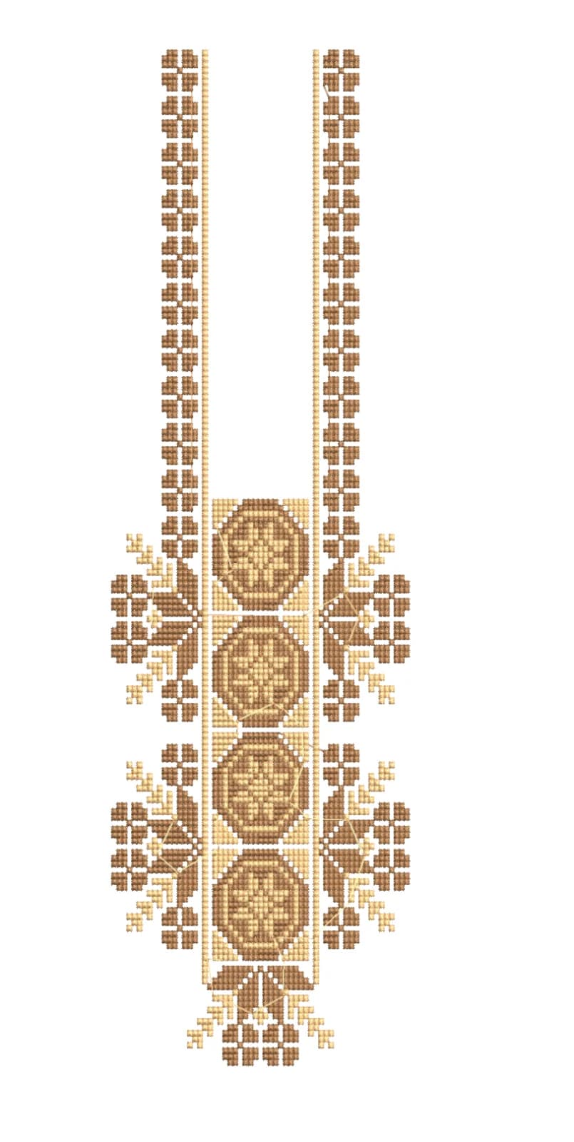 TEC4975 Front Panel Embroidery Design