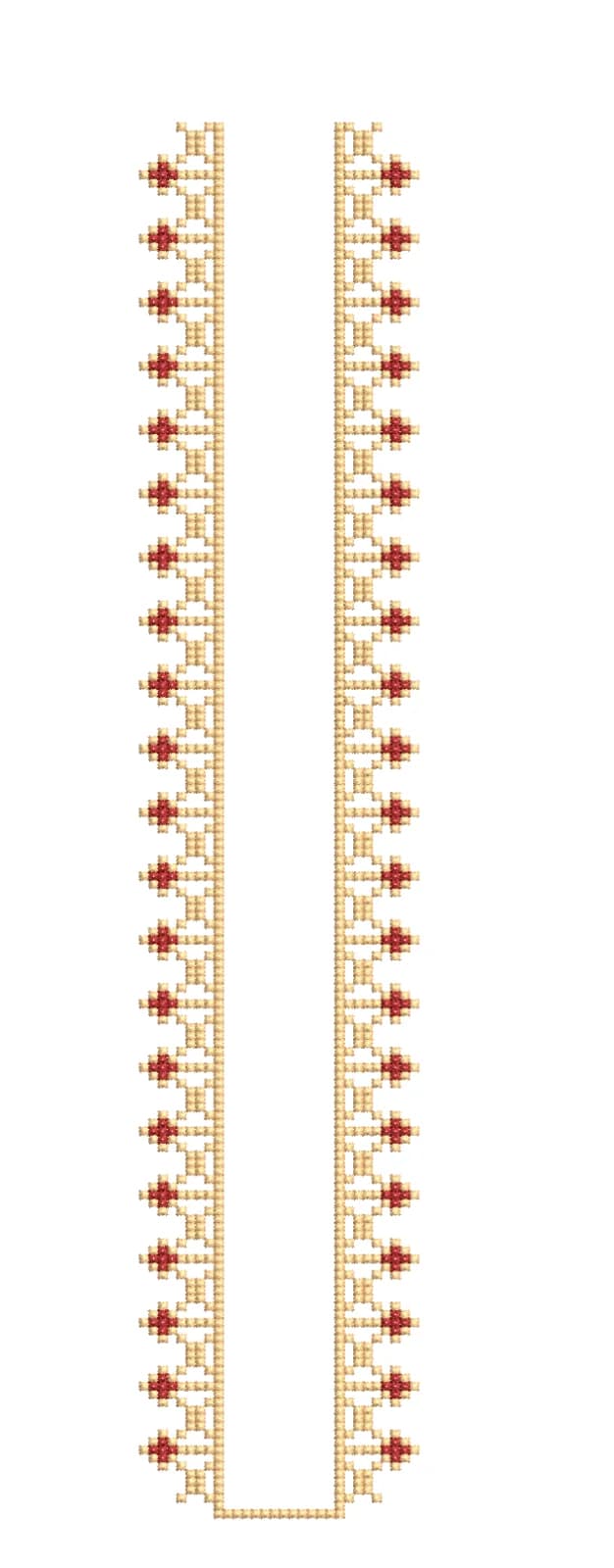 TEC4981 Front Panel Embroidery Design
