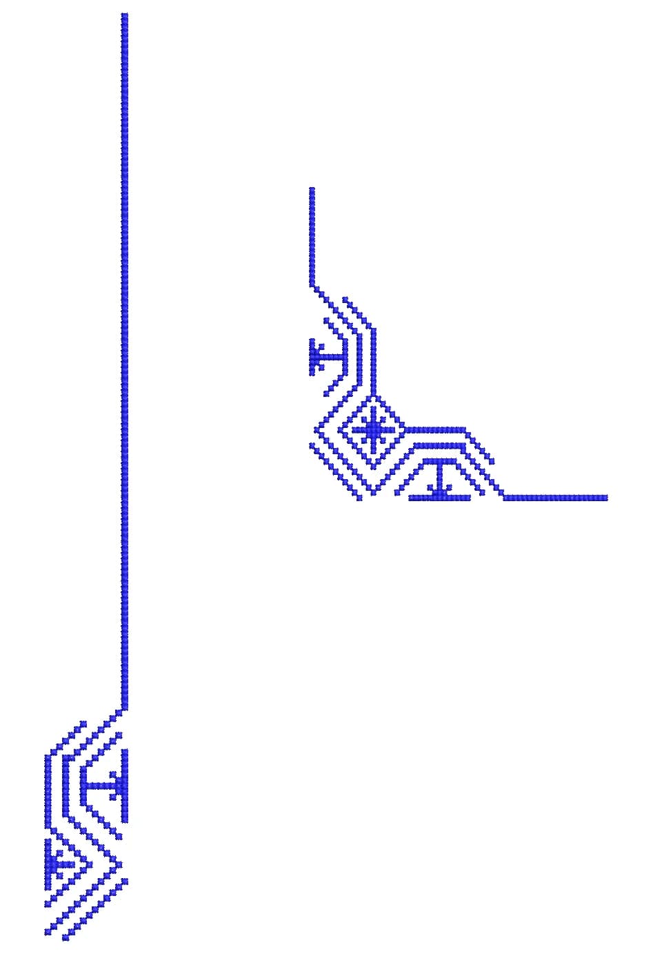 TEC4953 Flap & Pocket Embroidery Design