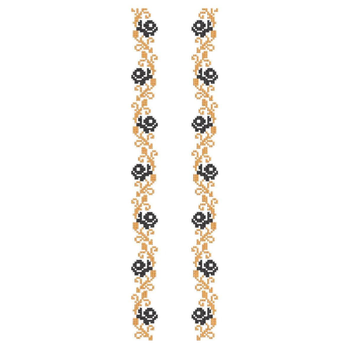 TEC96 Front Panel Monogram Embroidery Design