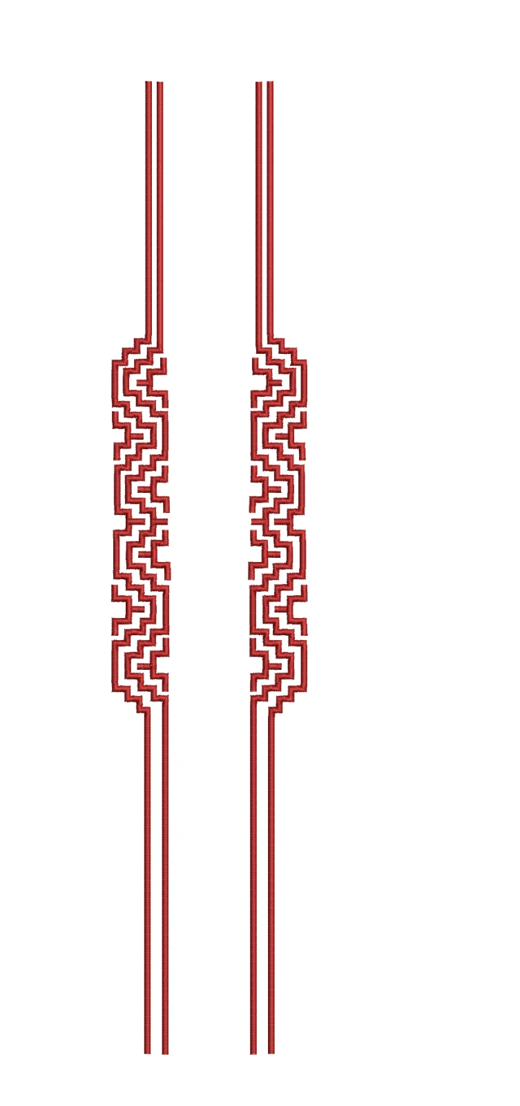 TEC4994 Front Panel Embroidery Design