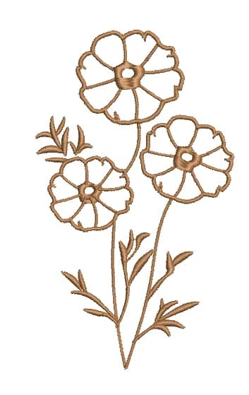 TEC5072 Floral Embroidery Desings