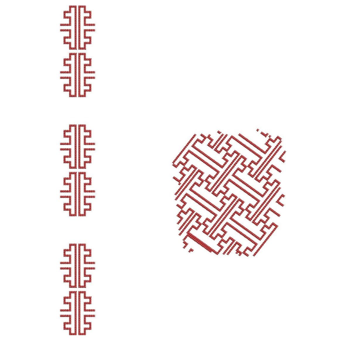 TEC60 Flap and Pocket Embroidery Design