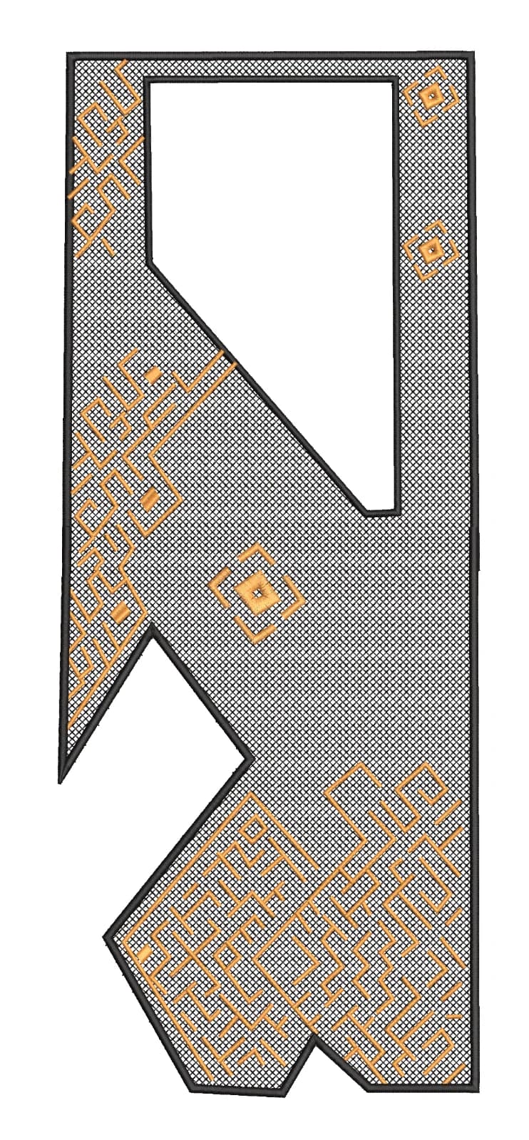 TEC5012 Agbada Embroidery Design