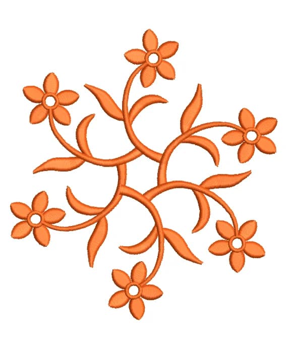 TEC5042 Floral Embroidery Desings