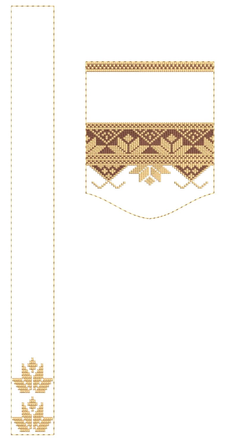 TEC4863 Flap & Pocket Embroidery Design