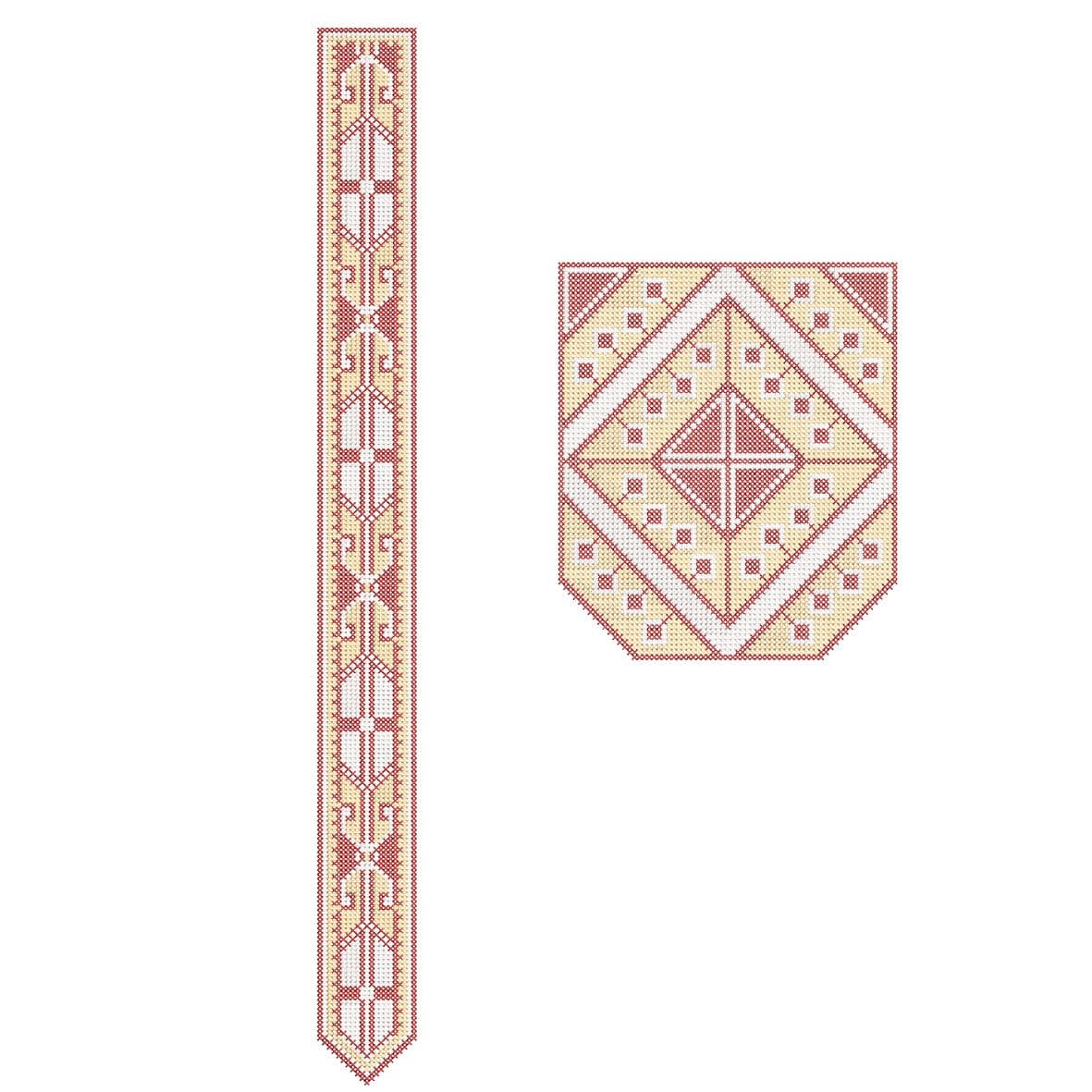 TEC4490 Flap and Pocket Monogram Embroidery Design File