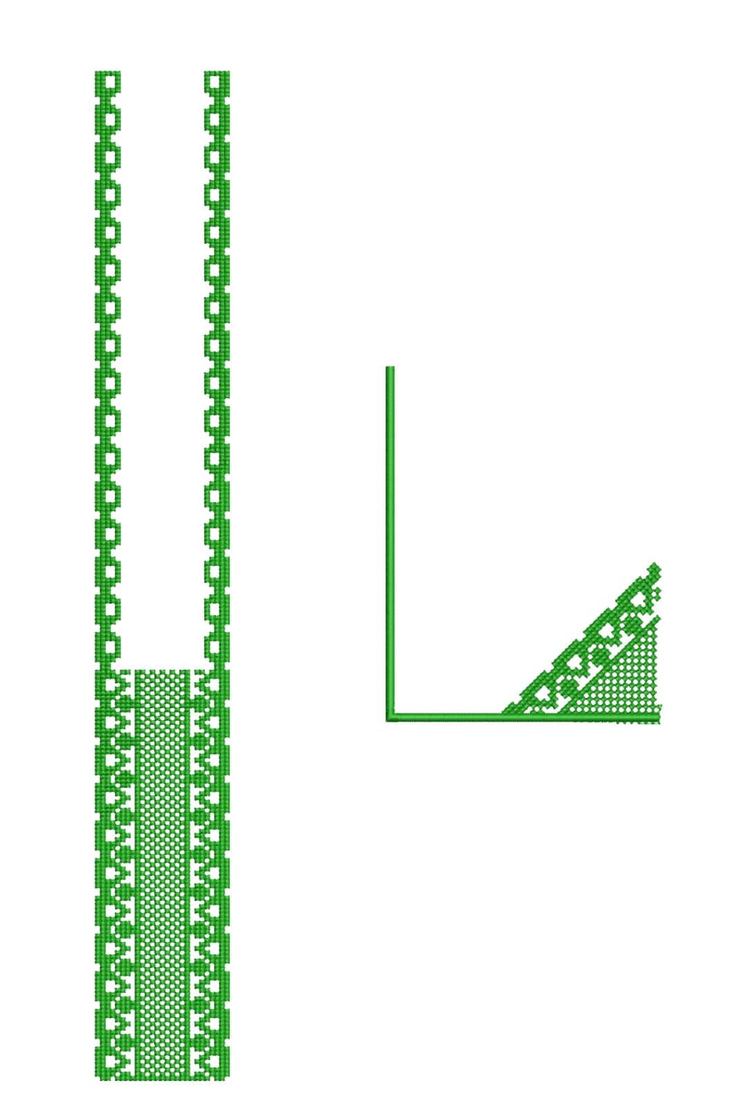 TEC4990 Front Panel Embroidery Design