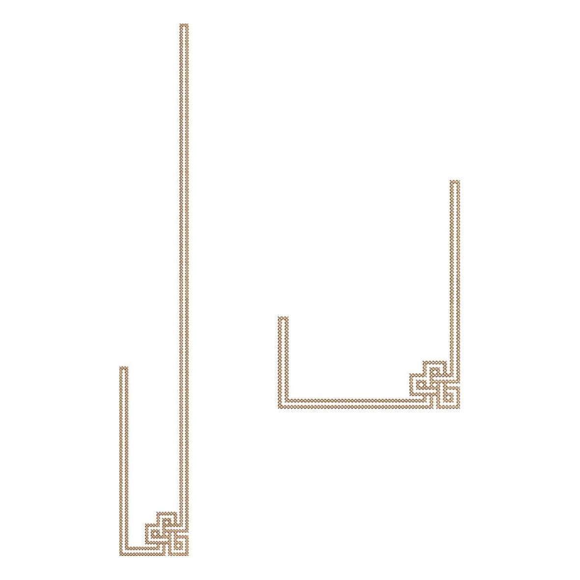 TEC123 Flap and Pocket Monogram Embroidery Design File