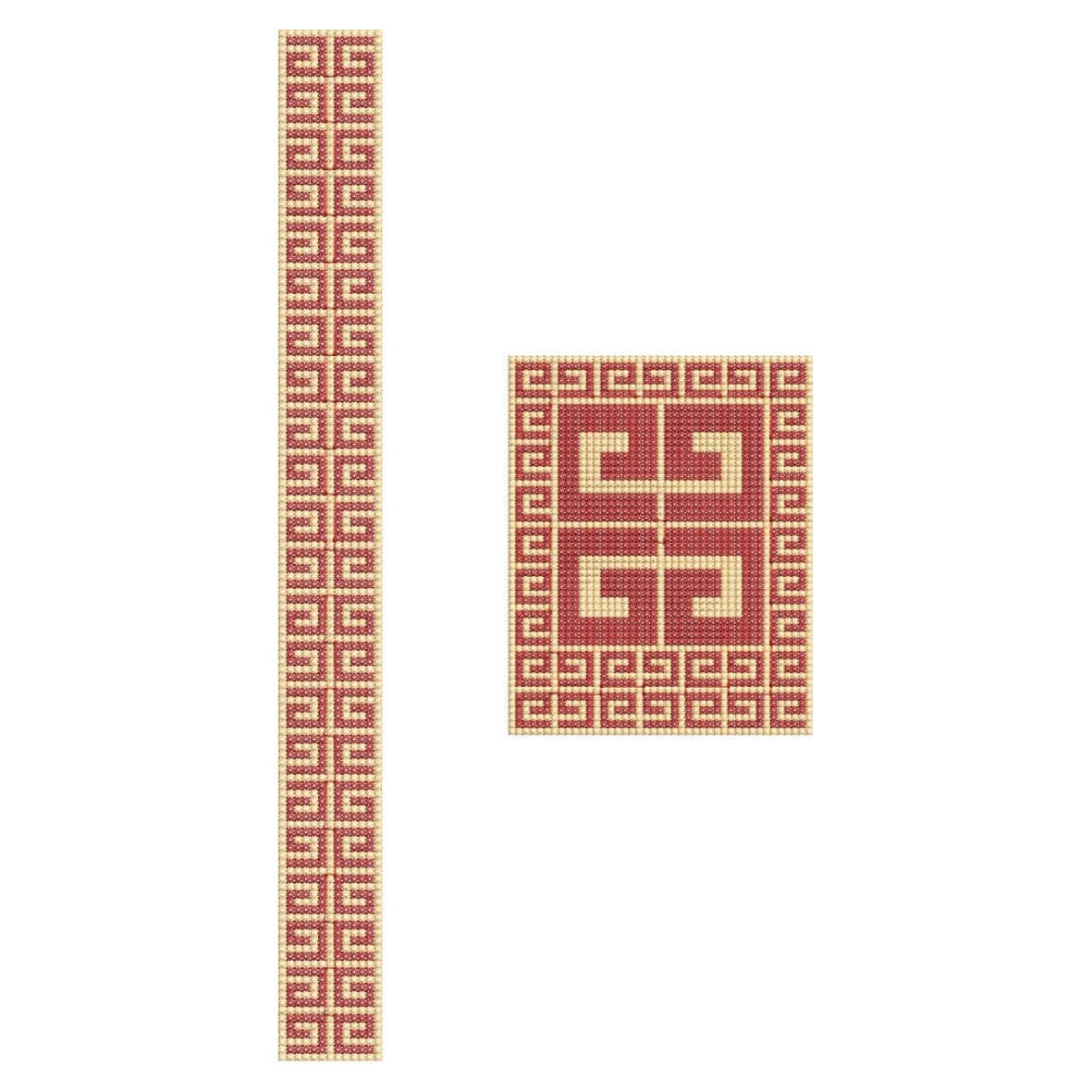 TEC109 Flap and Pocket Monogram Embroidery Design File