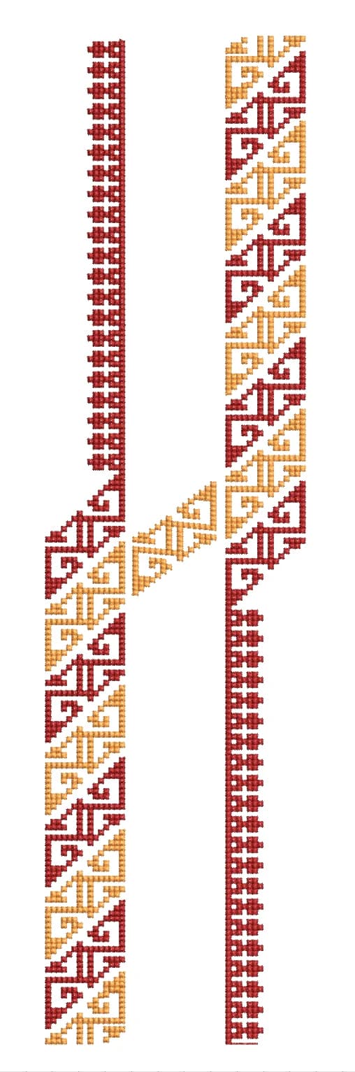 TEC4969 Front Panel Embroidery Design