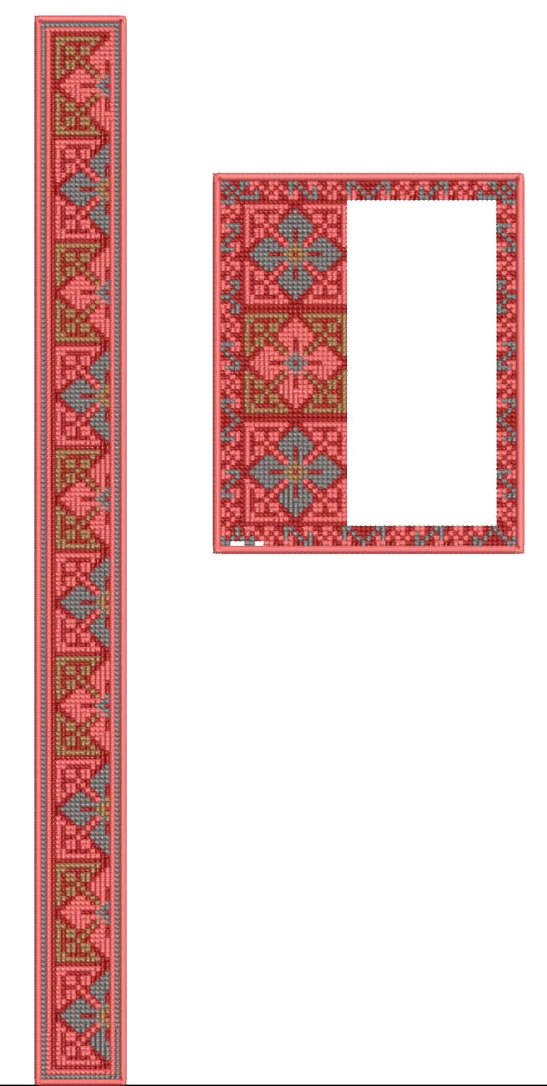 TEC4862 Flap & Pocket Embroidery Design