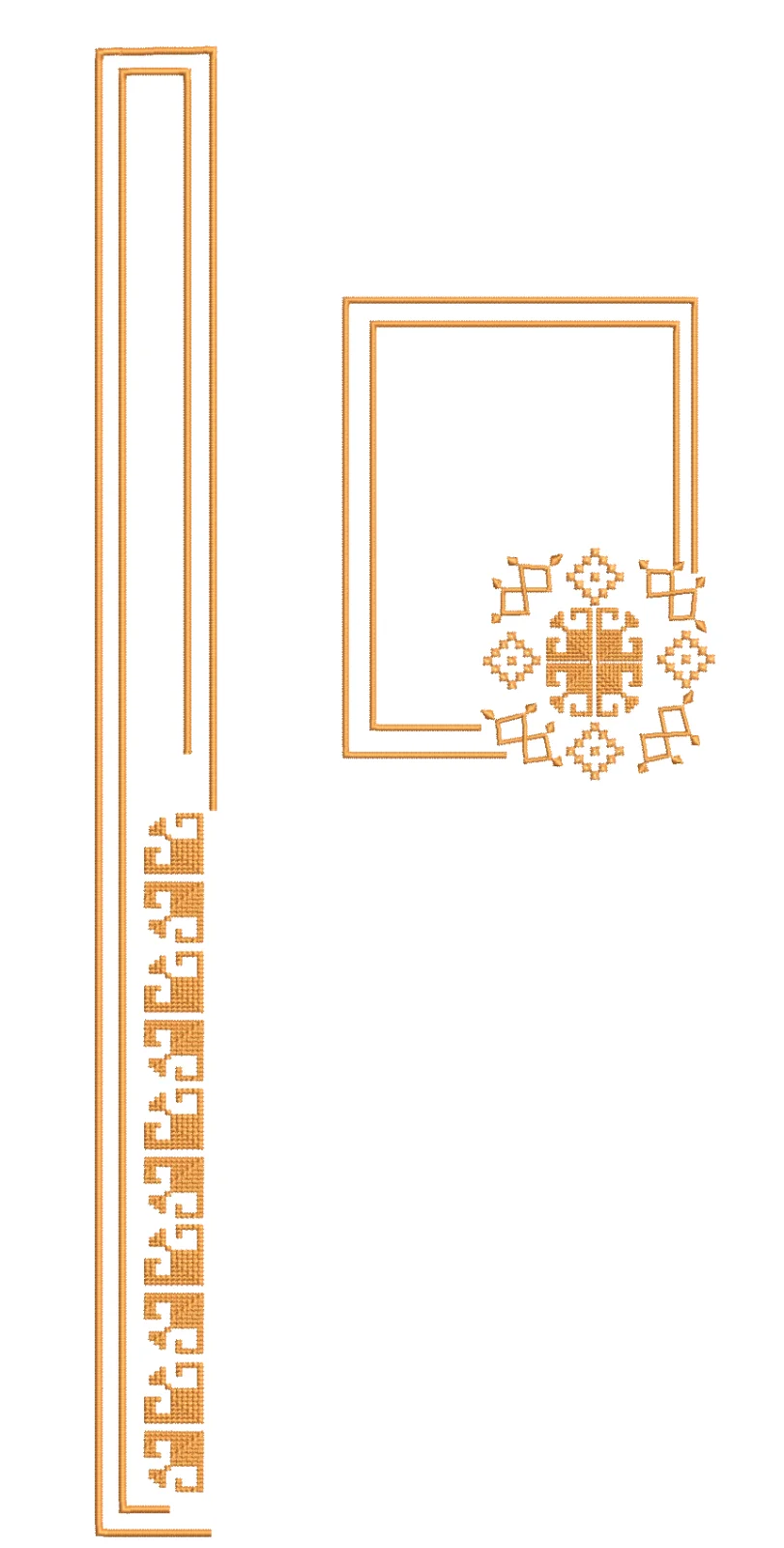 TEC4932 Flap & Pocket Embroidery Design