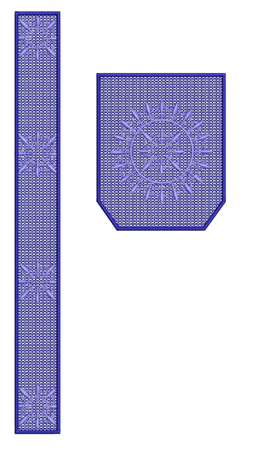 TEC4929 Flap & Pocket Embroidery Design
