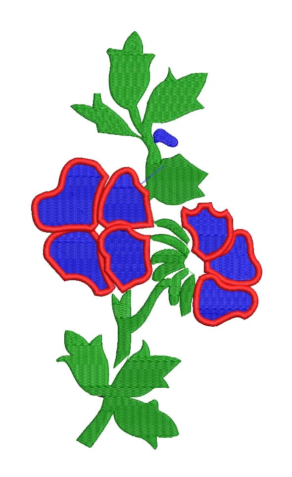 TEC5043 Floral Embroidery Desings