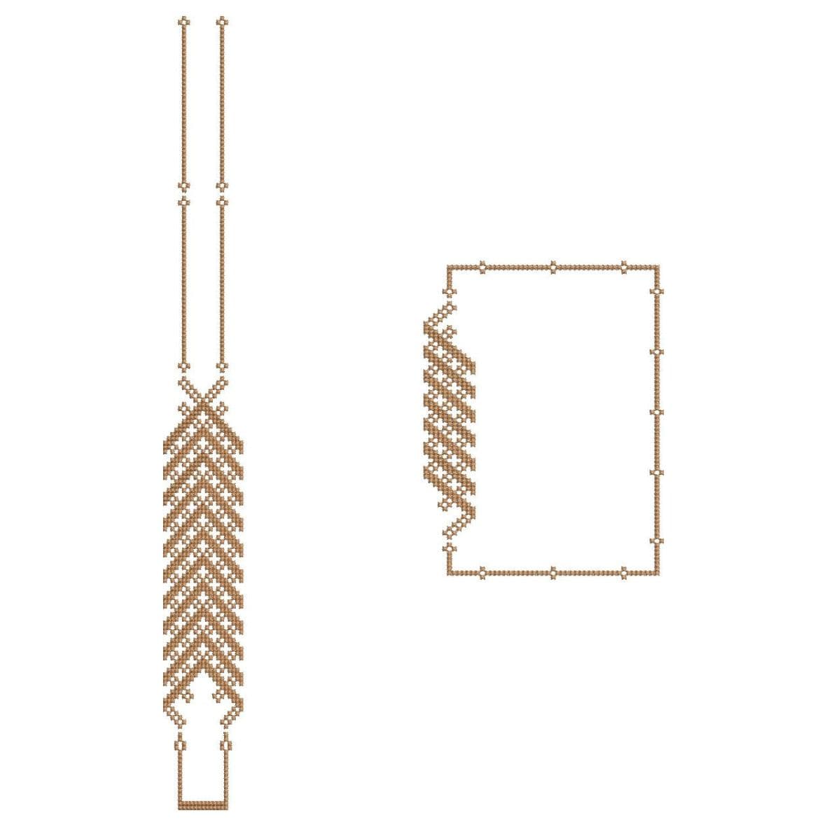 TEC4405 Flap and Pocket Monogram Embroidery Design File