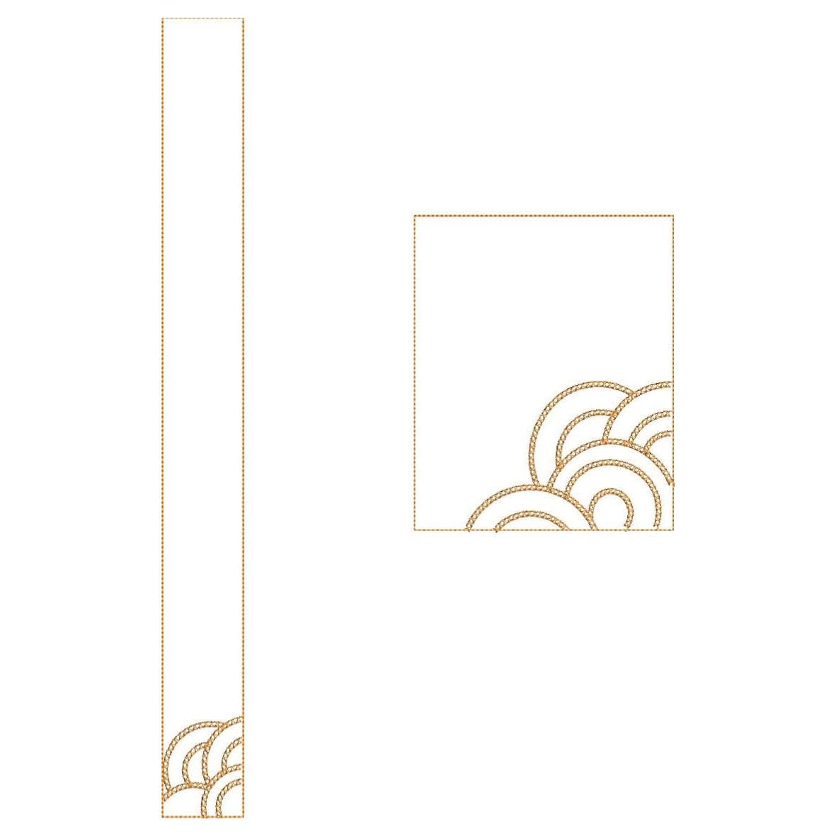 TEC86 Flap and Pocket Monogram Embroidery Design