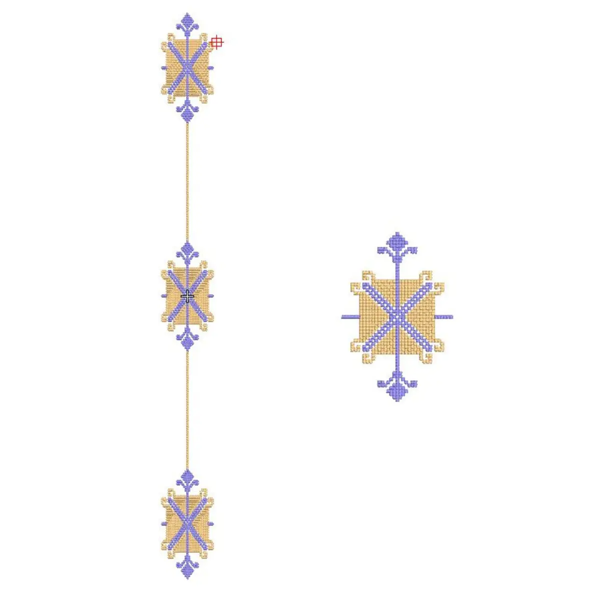 Jo Kaftan Flap and Pocket Embroidery