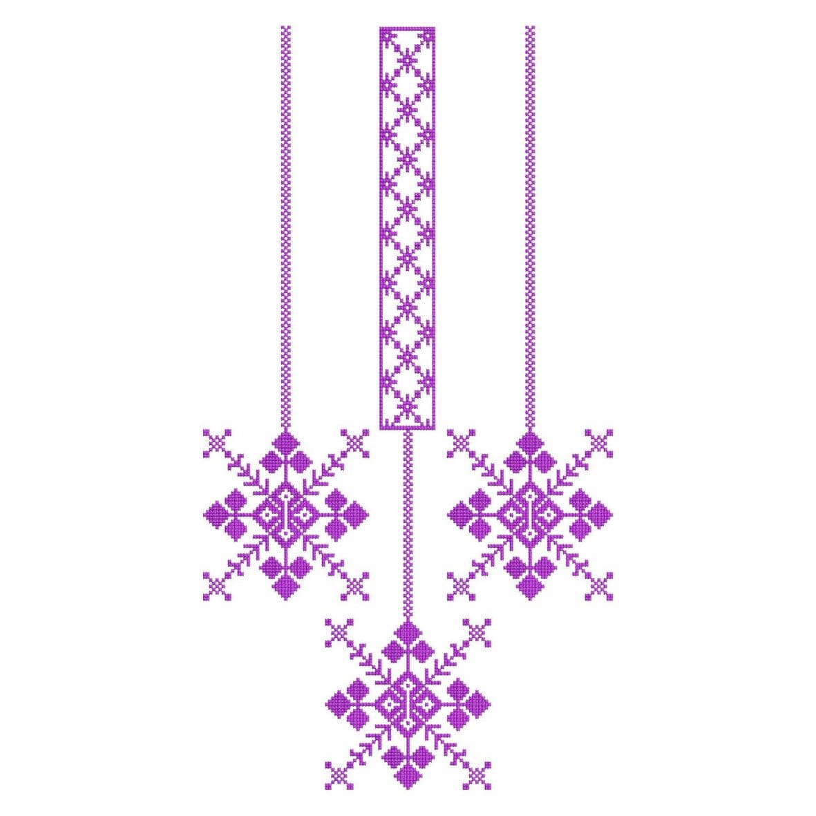 TEC124 Front Panel and Flap Monogram Embroidery Design File