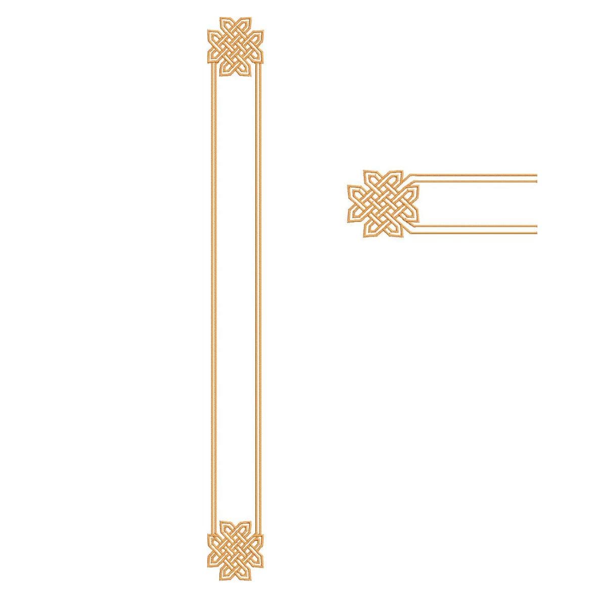 TEC52 Front Panel Embroidery Design