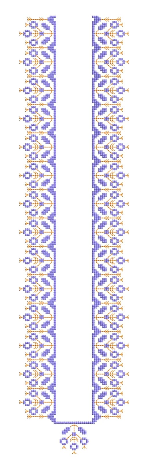 TEC4971 Front Panel Embroidery Design