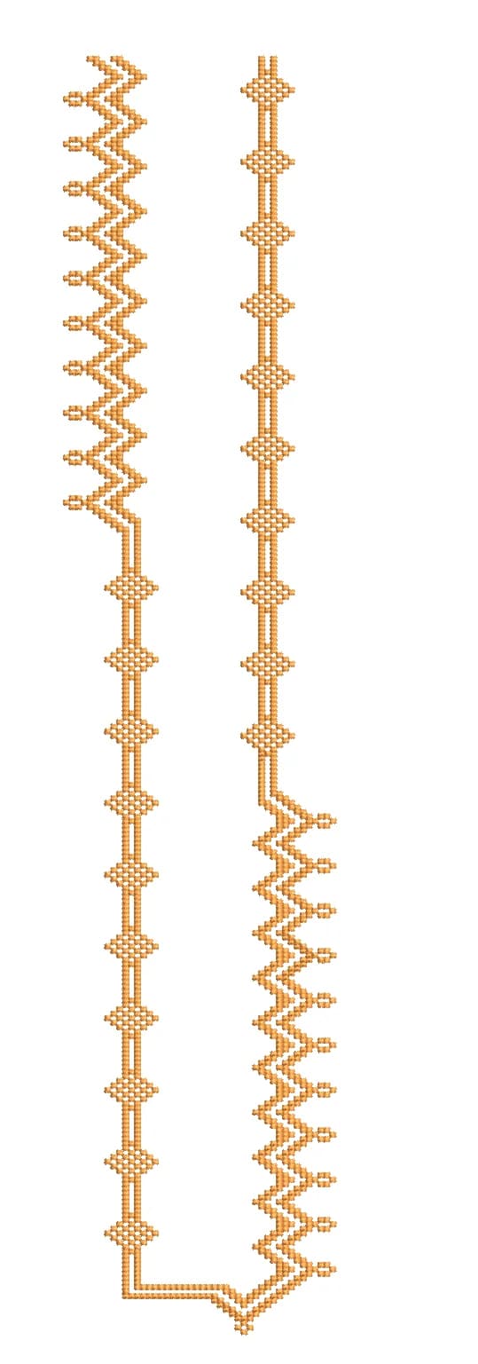 TEC4988 Front Panel Embroidery Design