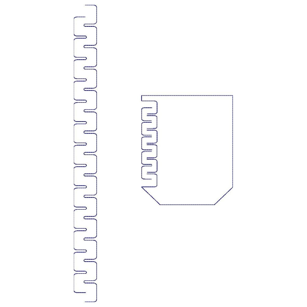 TEC74 Flap and Pocket Embroidery Design