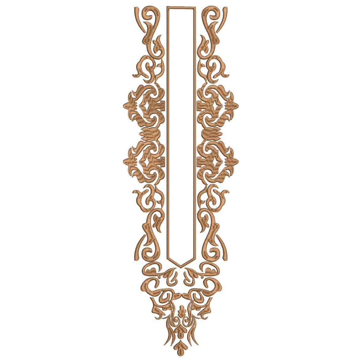 TEC99 Front Panel Monogram Embroidery Design File