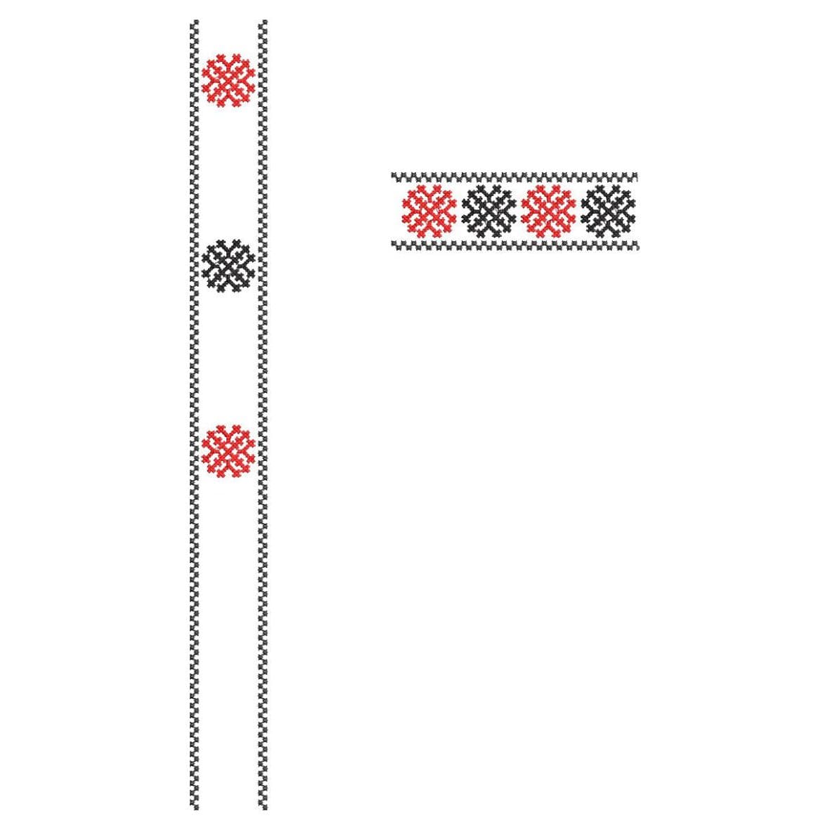 TEC128 Flap and Pocket Monogram Embroidery Design File