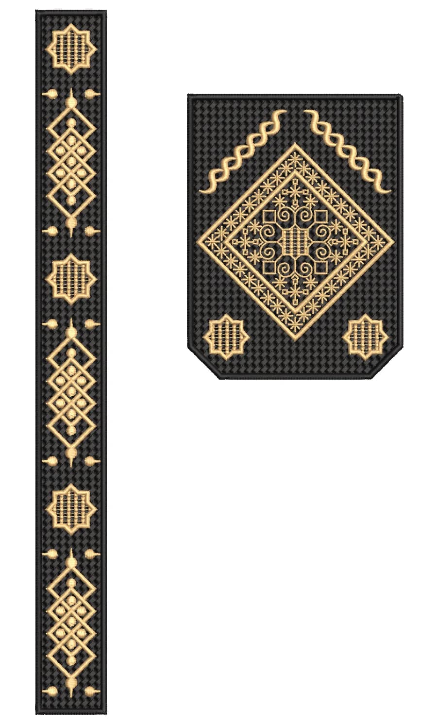 TEC4869 Flap & Pocket Embroidery Design