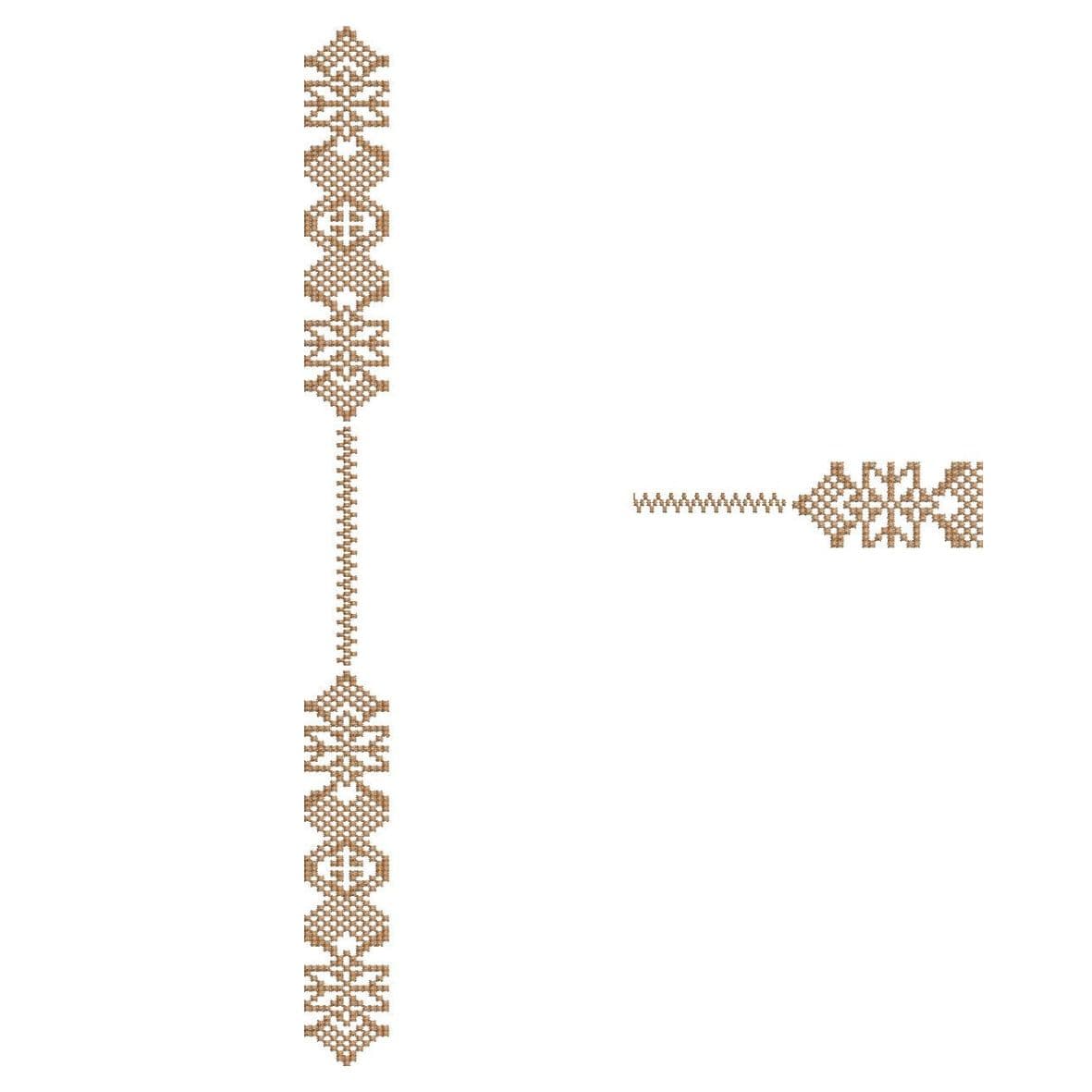 TEC101 Flap and Pocket Monogram Embroidery Design File
