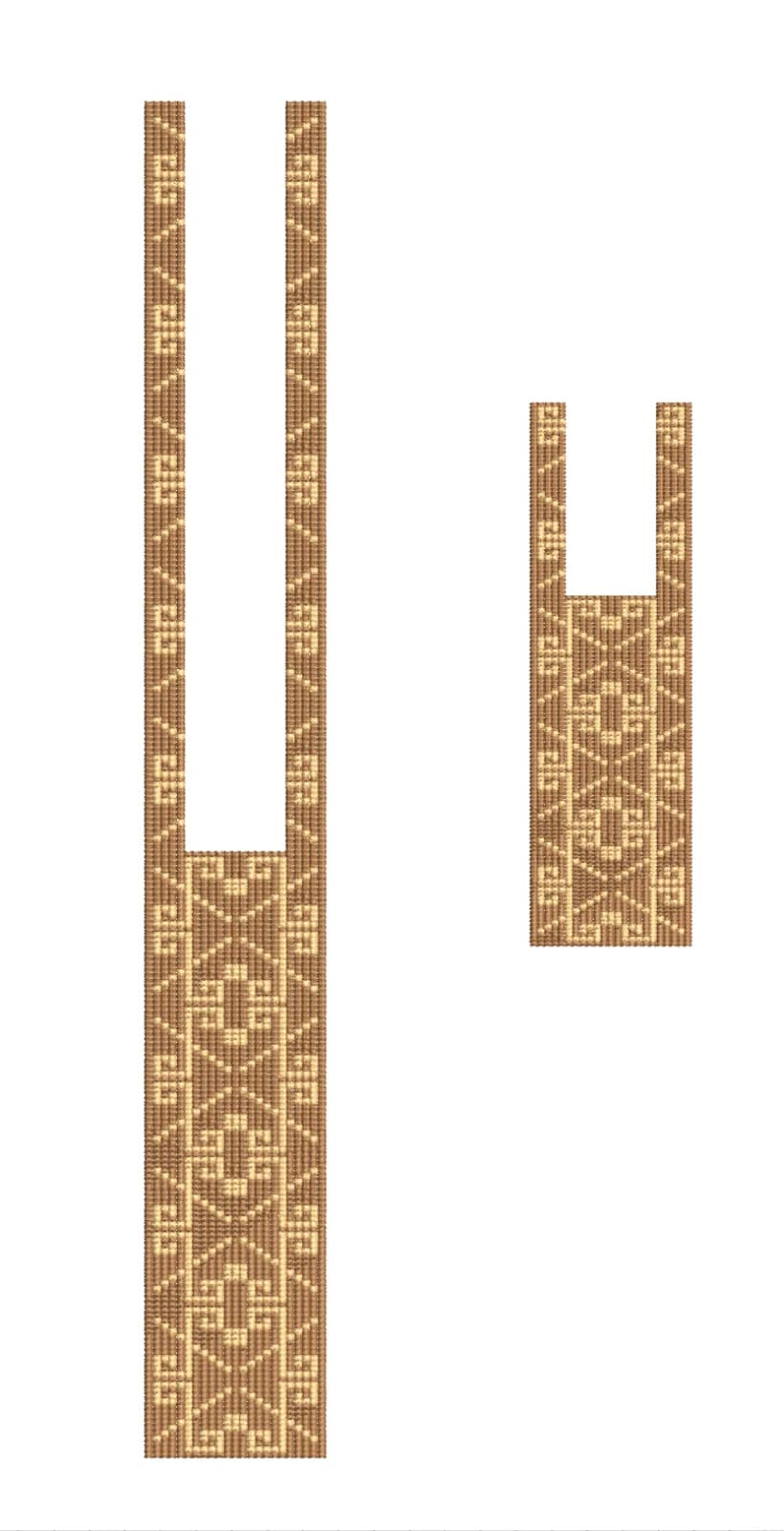 TEC4970 Front Panel Embroidery Design