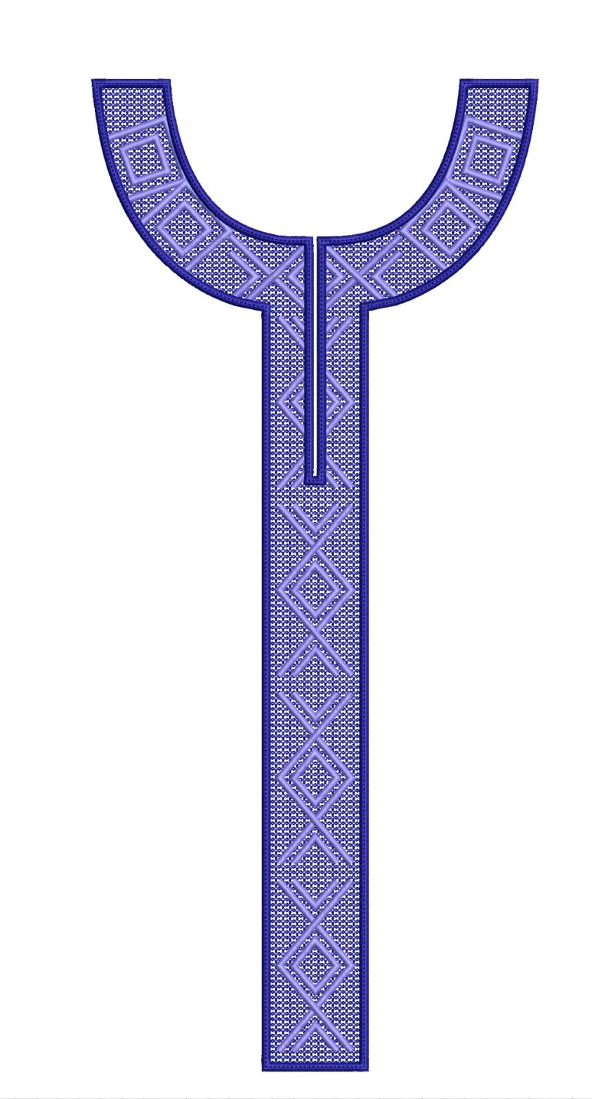 TEC4973 Front Panel Embroidery Design