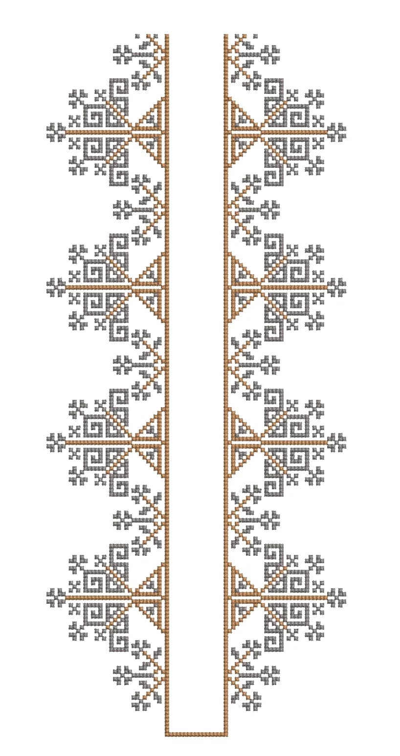 TEC4996 Front Panel Embroidery Design