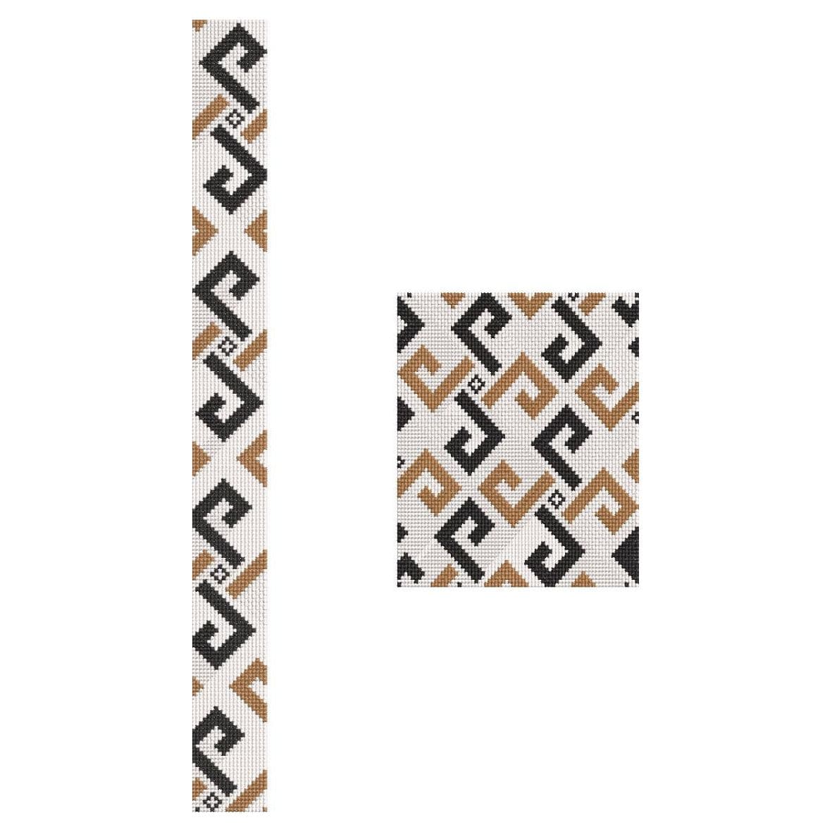 TEC90 Flap and Pocket Monogram Embroidery Design
