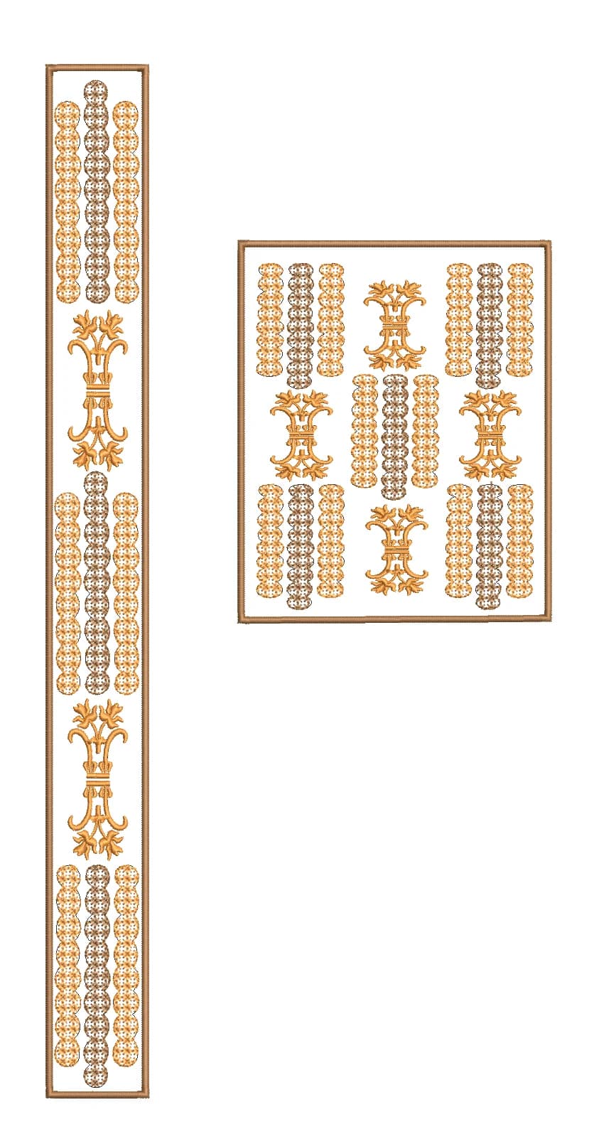 TEC4921 Flap & Pocket Embroidery Design