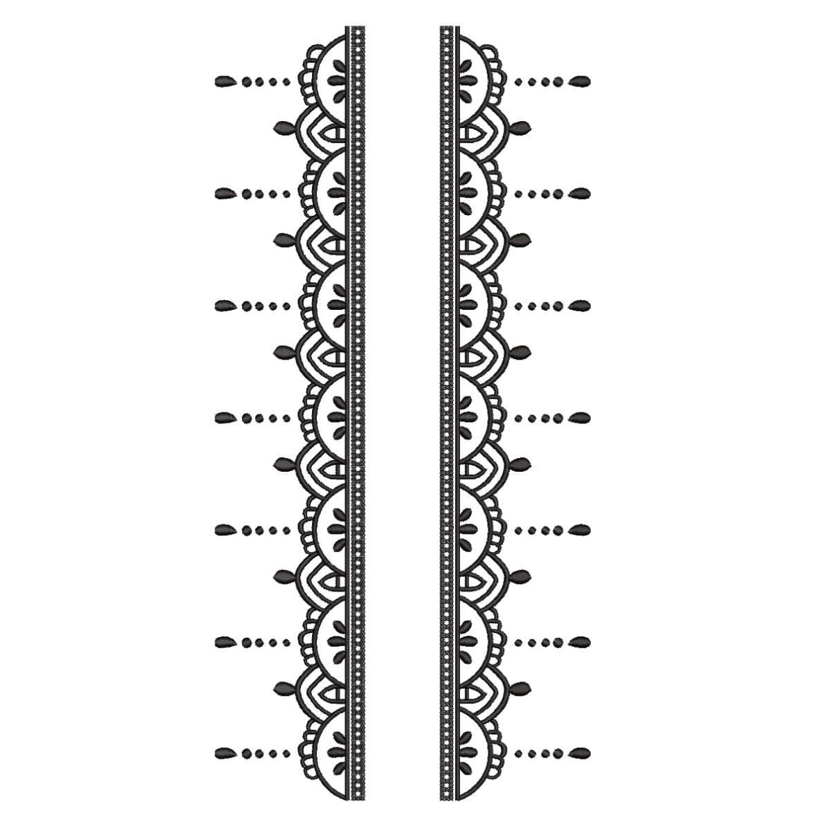 TEC28 Front Panel Embroidery Design