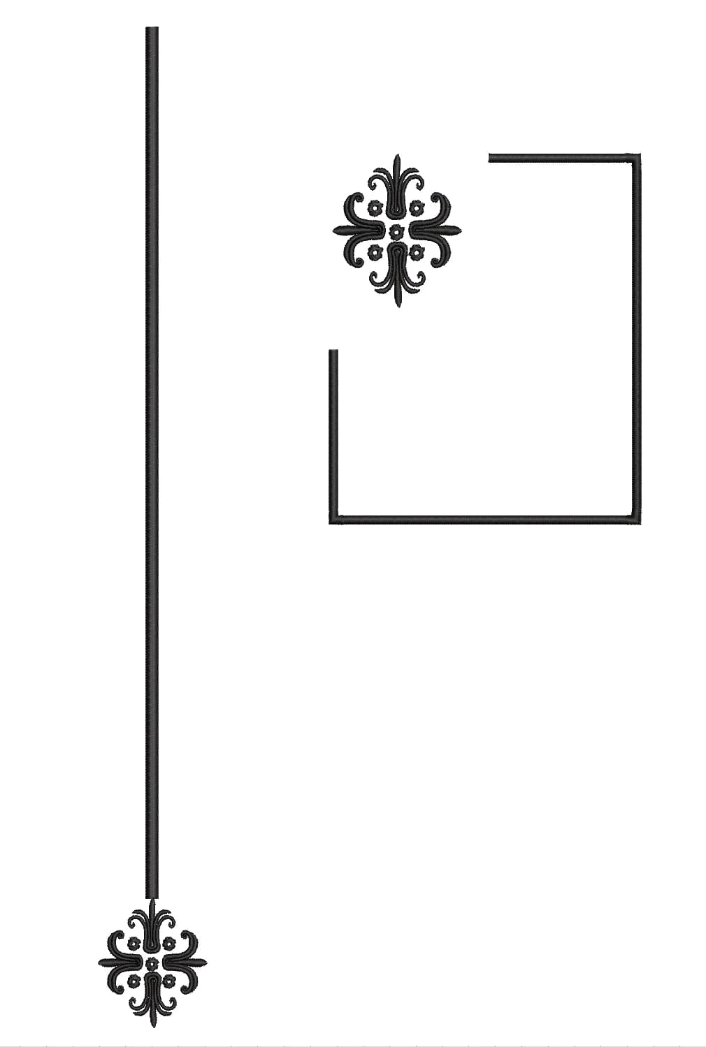 TEC4954 Flap & Pocket Embroidery Design