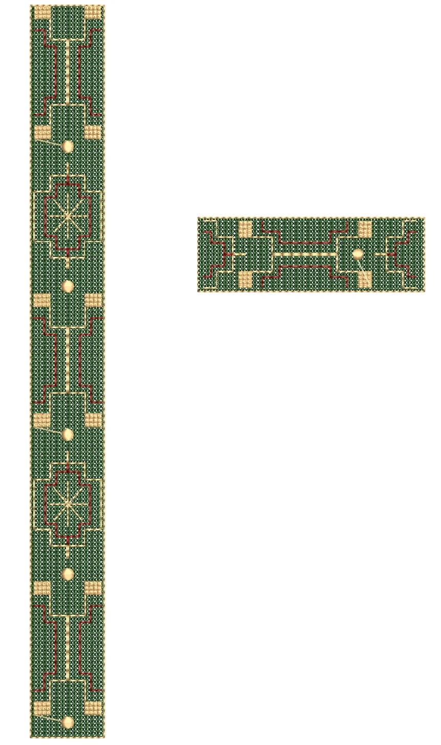TEC4859 Flap & Pocket Embroidery Design