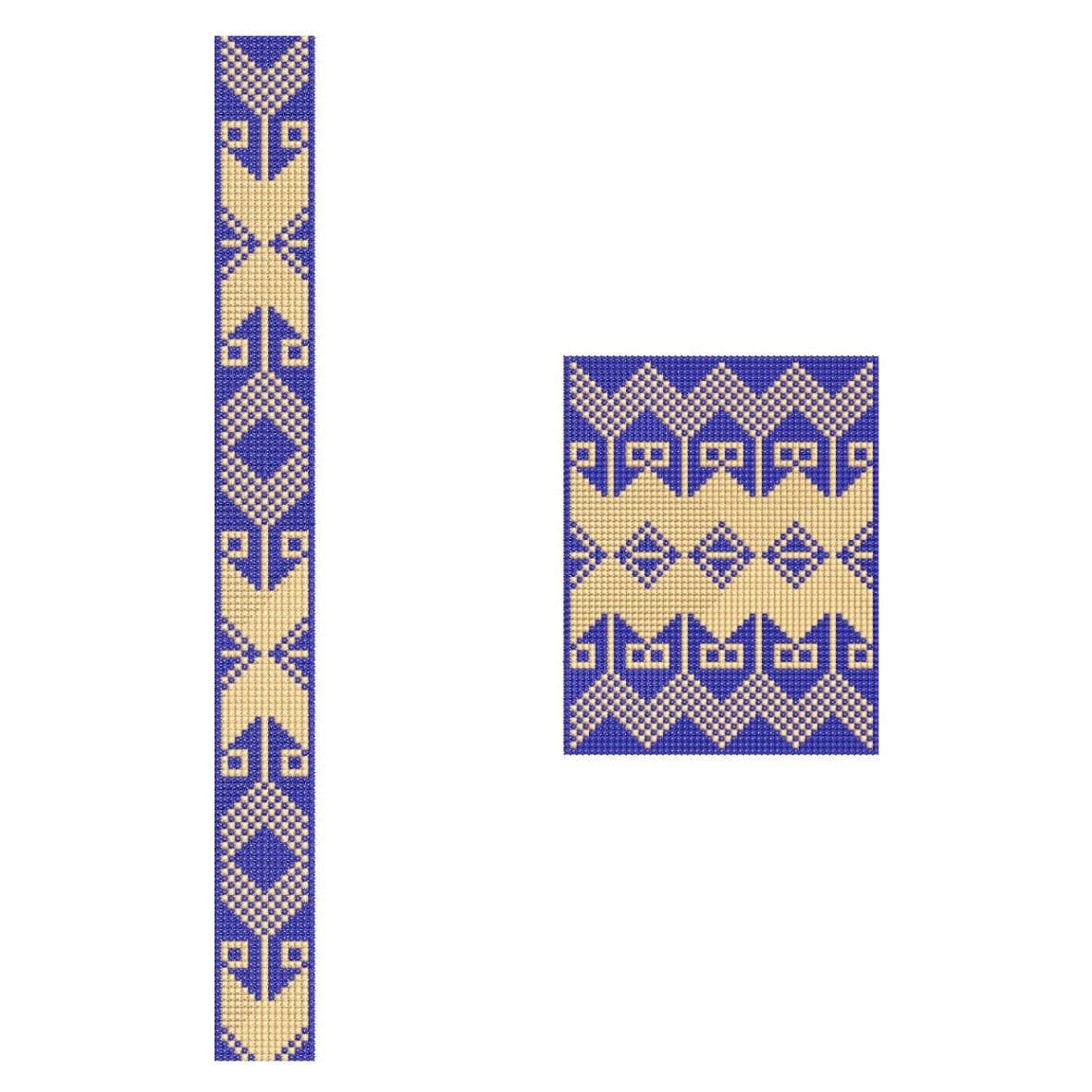 TEC70 Flap and Pocket Embroidery Design