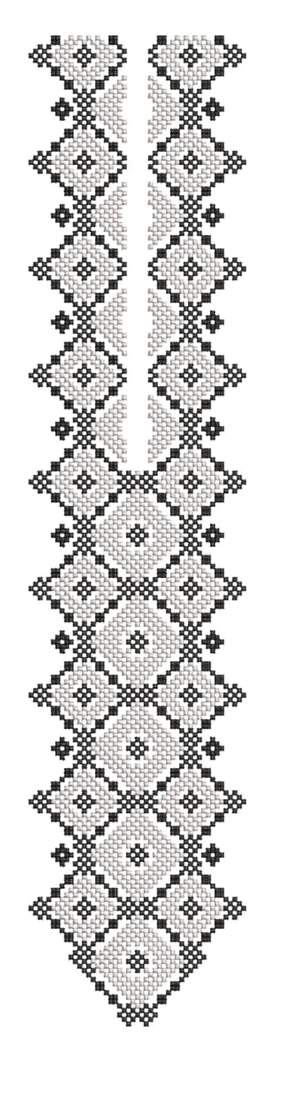 TEC4974 Front Panel Embroidery Design