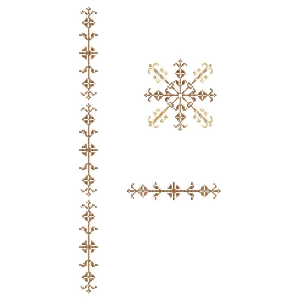 TEC100 Flap and Pocket Monogram Embroidery Design File